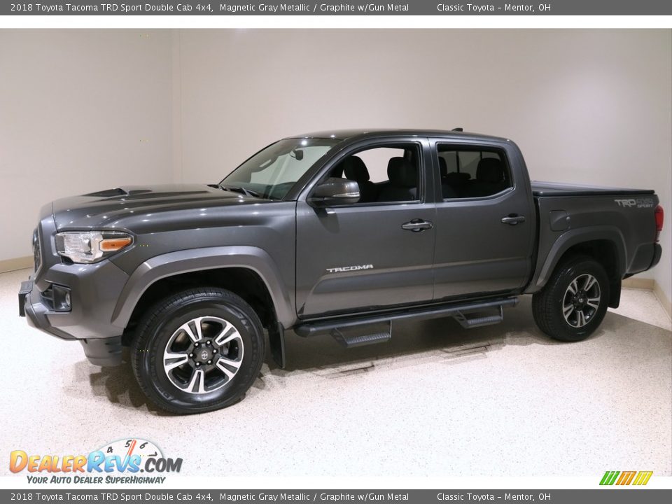 2018 Toyota Tacoma TRD Sport Double Cab 4x4 Magnetic Gray Metallic / Graphite w/Gun Metal Photo #3