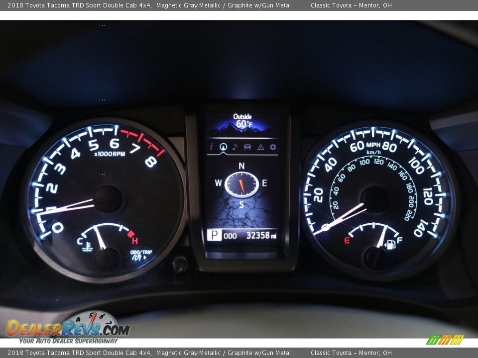 2018 Toyota Tacoma TRD Sport Double Cab 4x4 Magnetic Gray Metallic / Graphite w/Gun Metal Photo #8