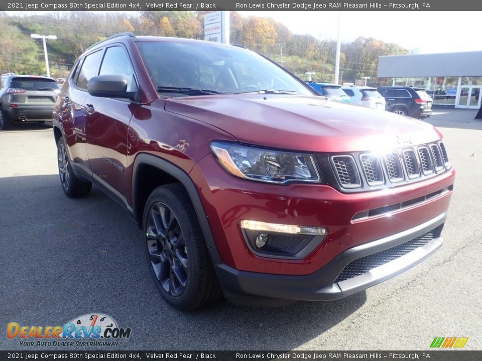 2021 Jeep Compass 80th Special Edition 4x4 Velvet Red Pearl / Black Photo #3