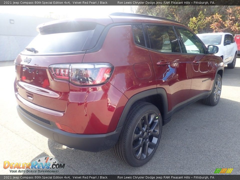 2021 Jeep Compass 80th Special Edition 4x4 Velvet Red Pearl / Black Photo #5