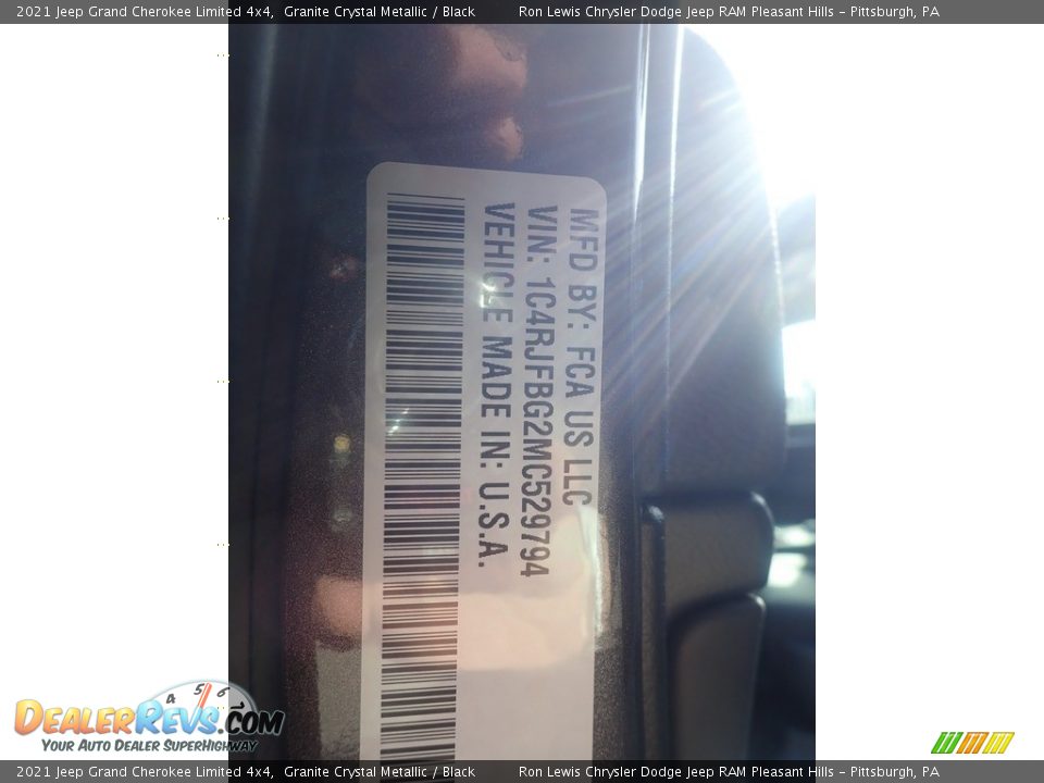 2021 Jeep Grand Cherokee Limited 4x4 Granite Crystal Metallic / Black Photo #11