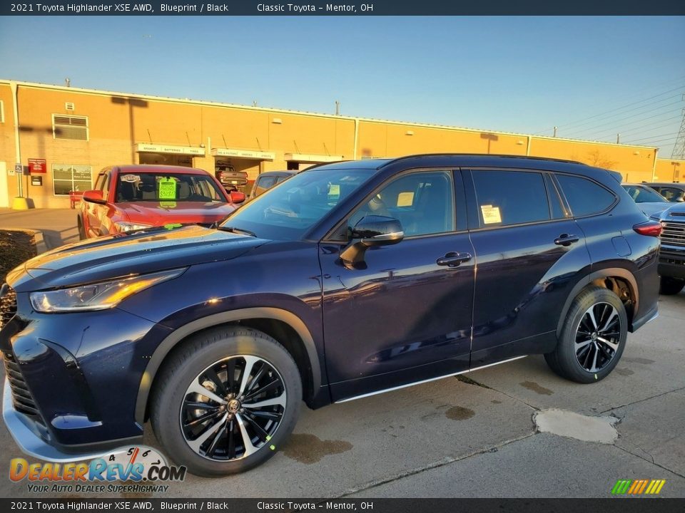 2021 Toyota Highlander XSE AWD Blueprint / Black Photo #1