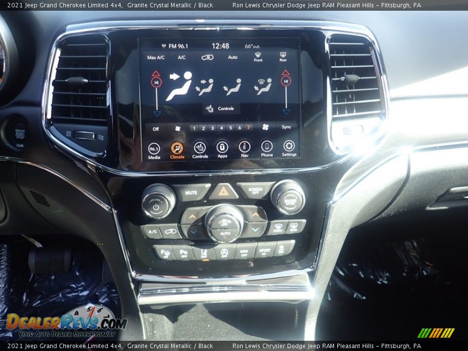2021 Jeep Grand Cherokee Limited 4x4 Granite Crystal Metallic / Black Photo #17