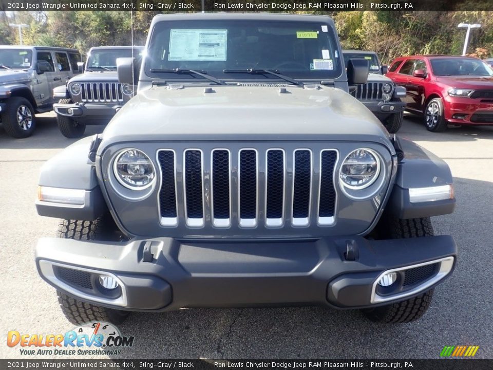 2021 Jeep Wrangler Unlimited Sahara 4x4 Sting-Gray / Black Photo #2