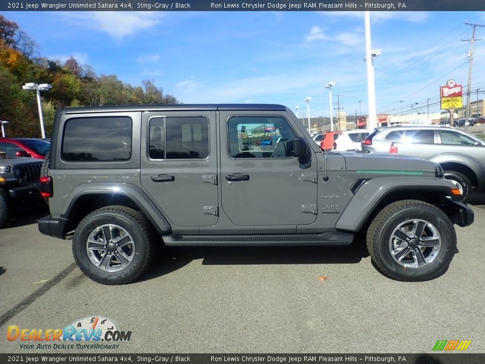 2021 Jeep Wrangler Unlimited Sahara 4x4 Sting-Gray / Black Photo #4