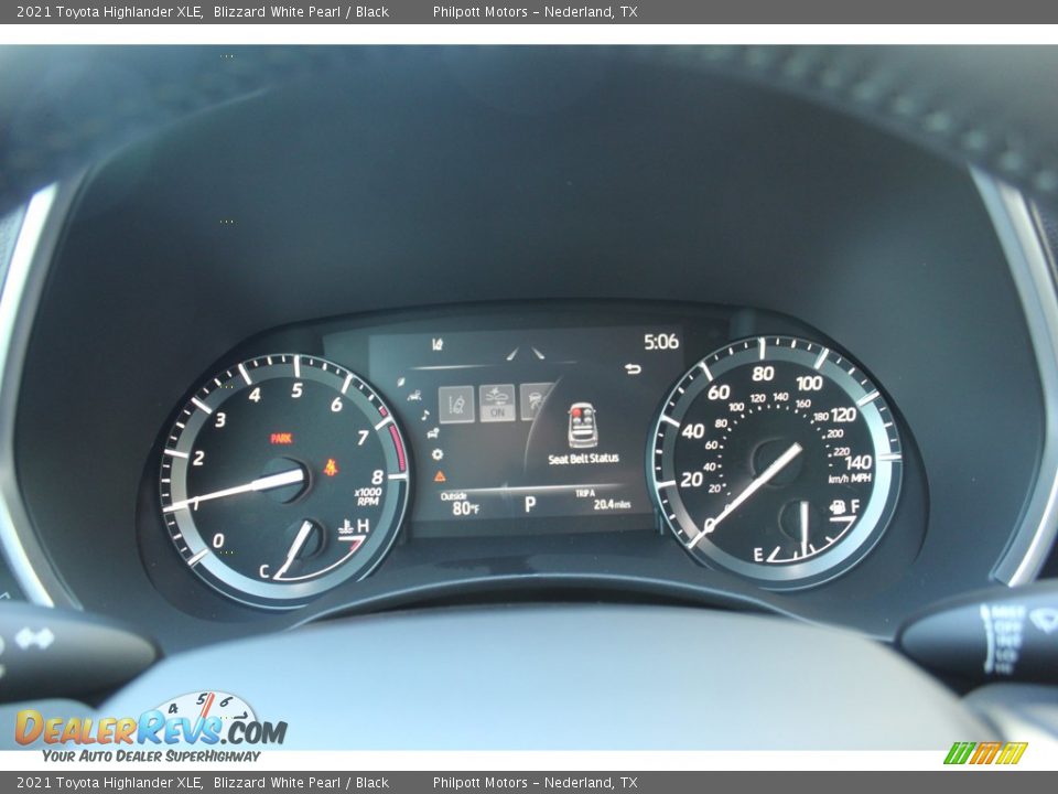 2021 Toyota Highlander XLE Blizzard White Pearl / Black Photo #13