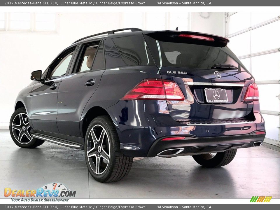 2017 Mercedes-Benz GLE 350 Lunar Blue Metallic / Ginger Beige/Espresso Brown Photo #10