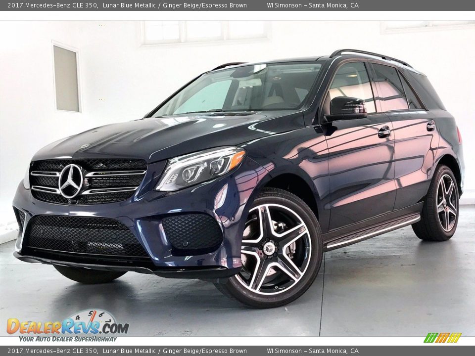 2017 Mercedes-Benz GLE 350 Lunar Blue Metallic / Ginger Beige/Espresso Brown Photo #12