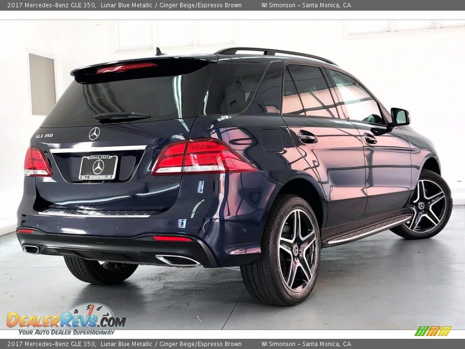 2017 Mercedes-Benz GLE 350 Lunar Blue Metallic / Ginger Beige/Espresso Brown Photo #13