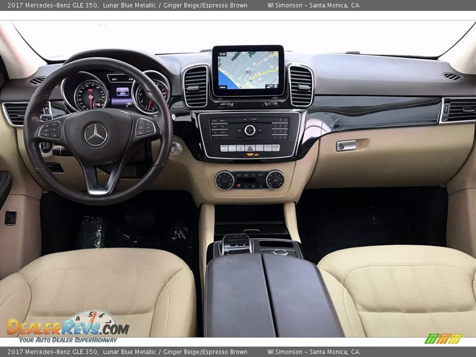 2017 Mercedes-Benz GLE 350 Lunar Blue Metallic / Ginger Beige/Espresso Brown Photo #15