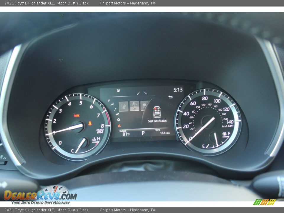 2021 Toyota Highlander XLE Gauges Photo #13