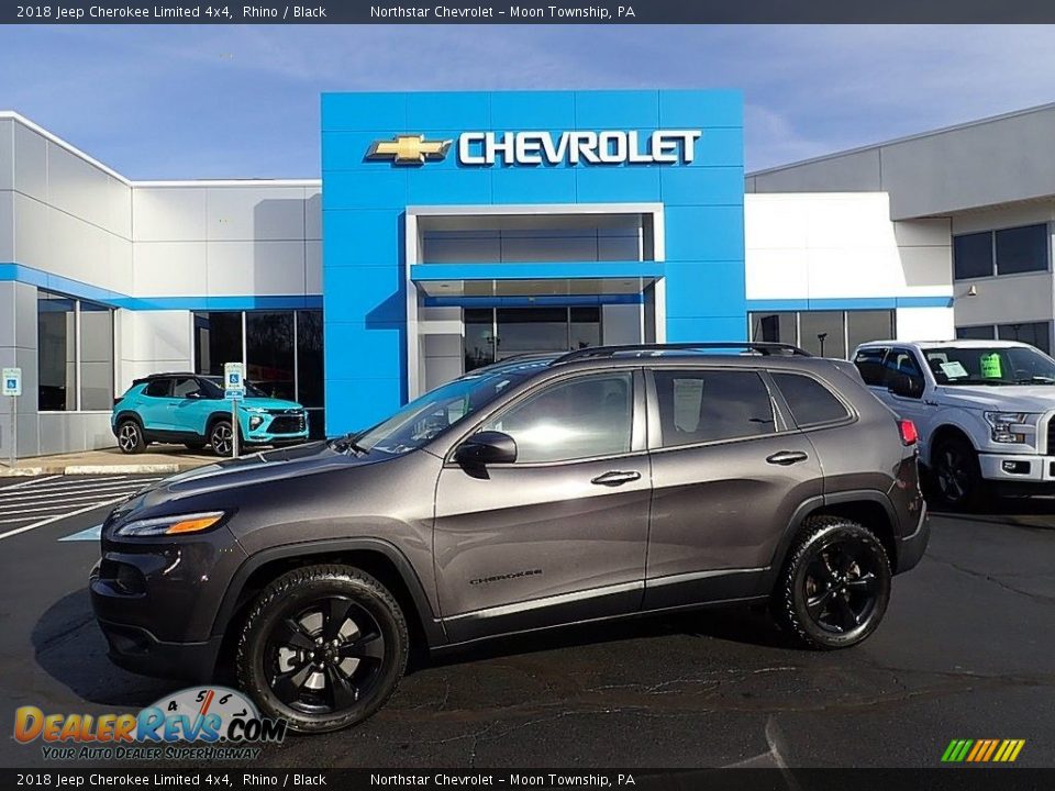 2018 Jeep Cherokee Limited 4x4 Rhino / Black Photo #1