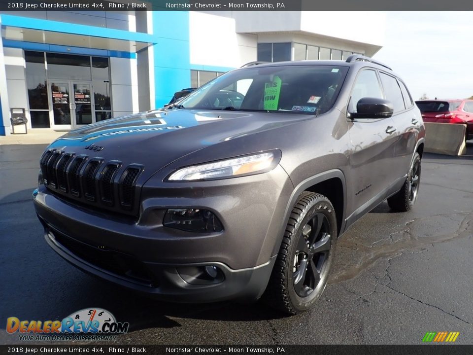 2018 Jeep Cherokee Limited 4x4 Rhino / Black Photo #2