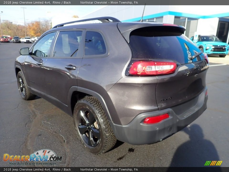 2018 Jeep Cherokee Limited 4x4 Rhino / Black Photo #4