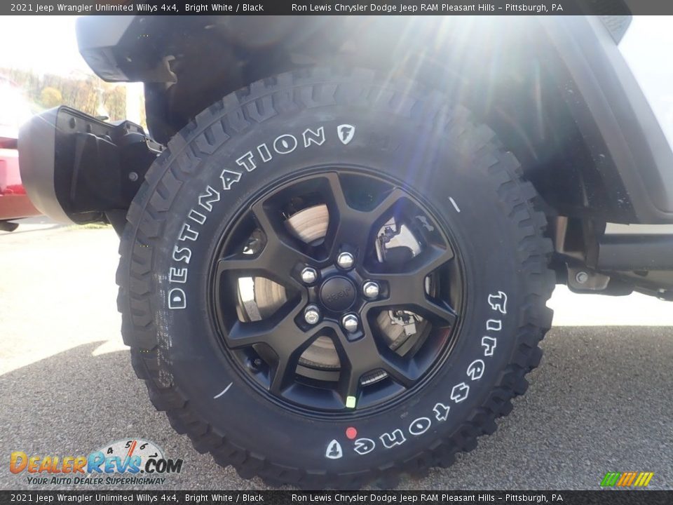 2021 Jeep Wrangler Unlimited Willys 4x4 Bright White / Black Photo #6