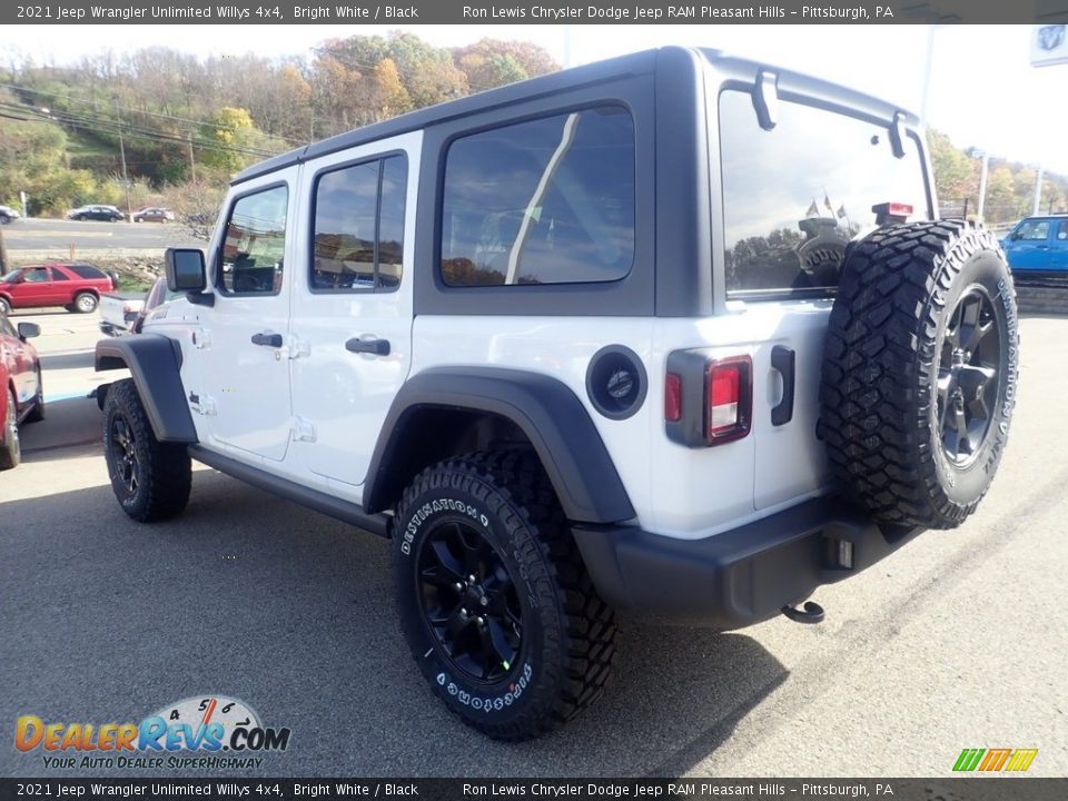 2021 Jeep Wrangler Unlimited Willys 4x4 Bright White / Black Photo #8