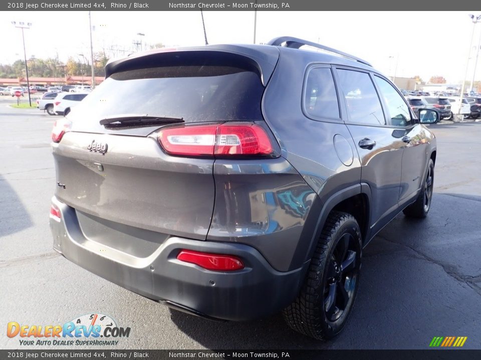 2018 Jeep Cherokee Limited 4x4 Rhino / Black Photo #8