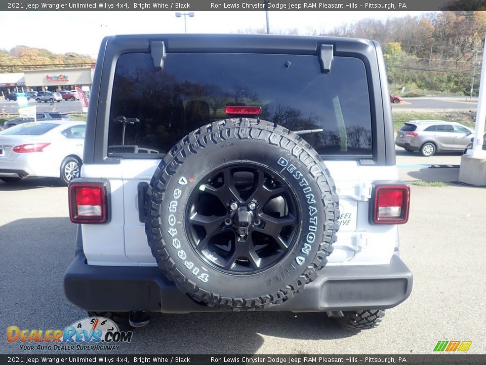 2021 Jeep Wrangler Unlimited Willys 4x4 Bright White / Black Photo #10