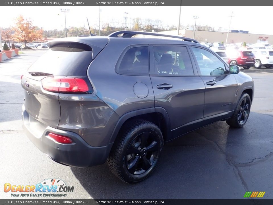 2018 Jeep Cherokee Limited 4x4 Rhino / Black Photo #9