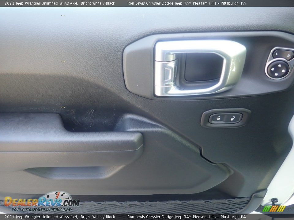 2021 Jeep Wrangler Unlimited Willys 4x4 Bright White / Black Photo #12