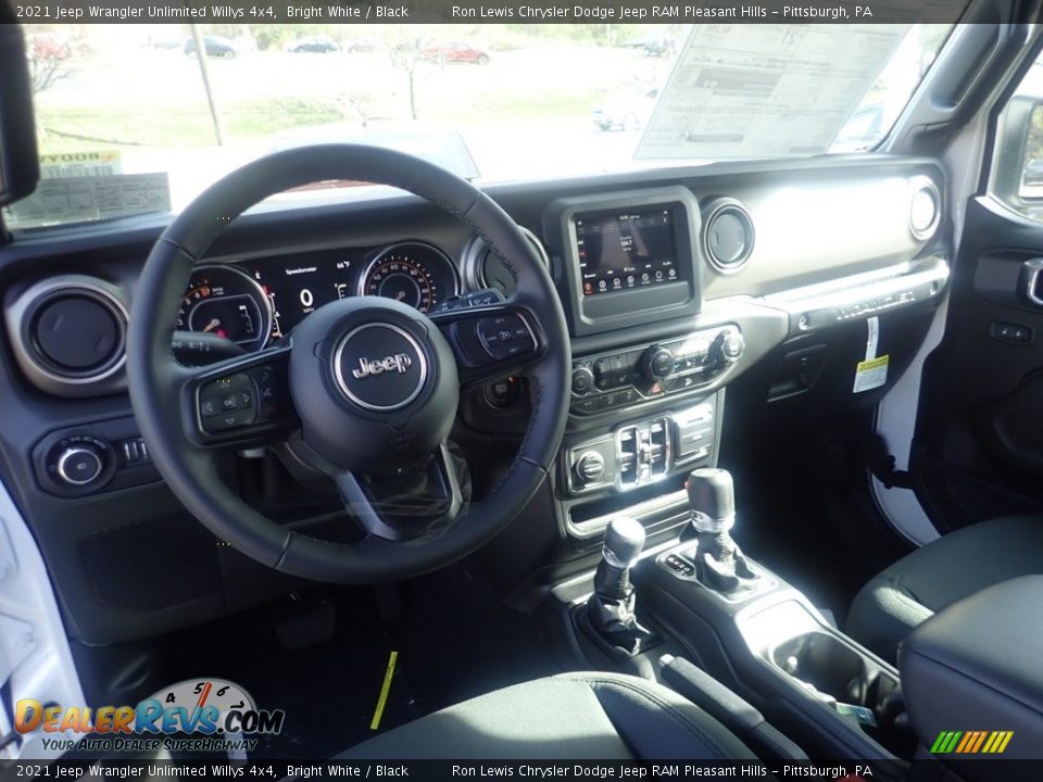 2021 Jeep Wrangler Unlimited Willys 4x4 Bright White / Black Photo #13