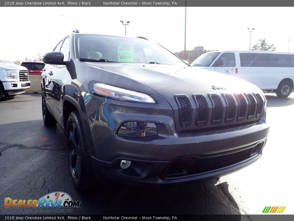 2018 Jeep Cherokee Limited 4x4 Rhino / Black Photo #12