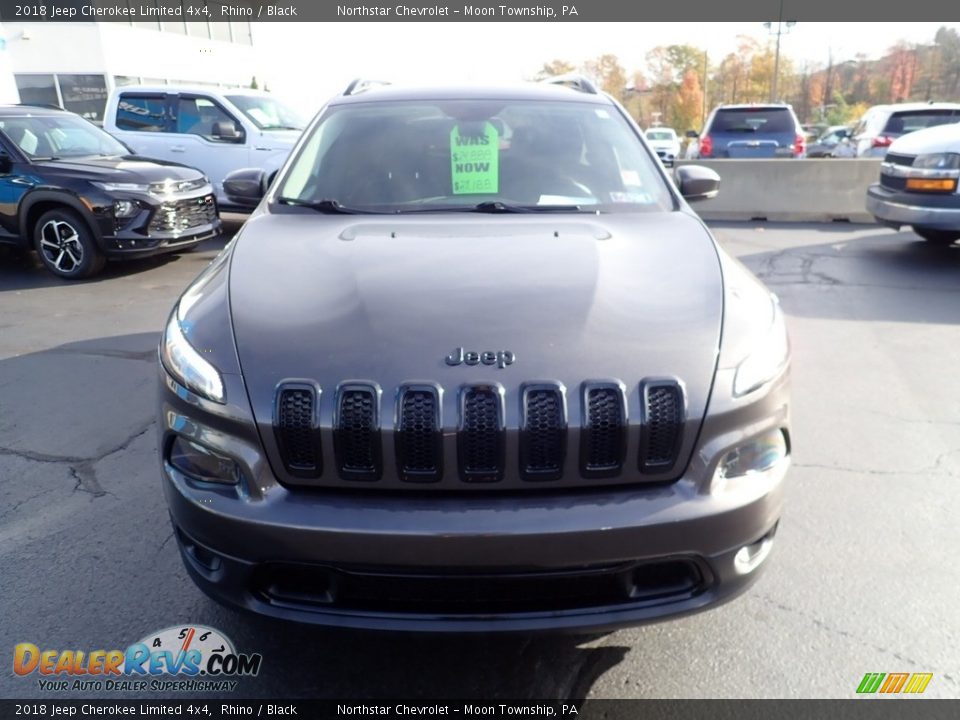 2018 Jeep Cherokee Limited 4x4 Rhino / Black Photo #13