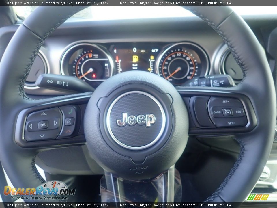 2021 Jeep Wrangler Unlimited Willys 4x4 Bright White / Black Photo #19