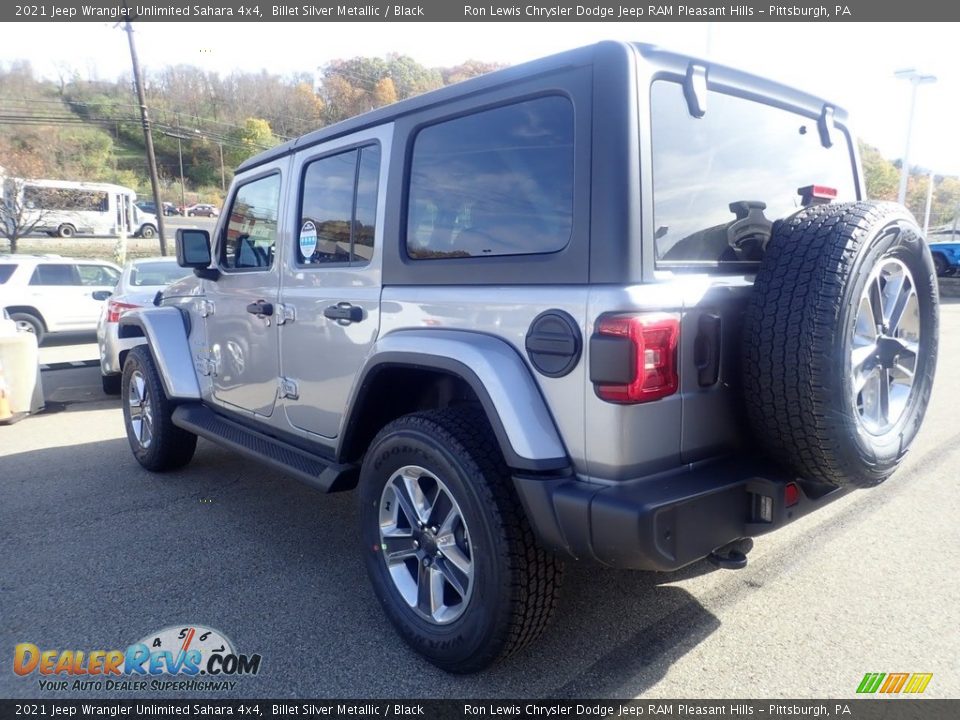 2021 Jeep Wrangler Unlimited Sahara 4x4 Billet Silver Metallic / Black Photo #8