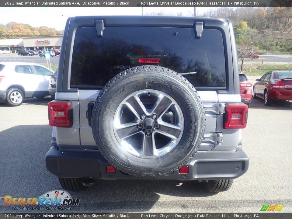 2021 Jeep Wrangler Unlimited Sahara 4x4 Billet Silver Metallic / Black Photo #10