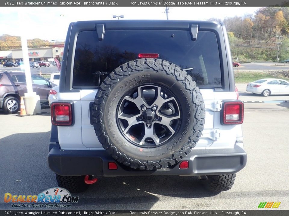 2021 Jeep Wrangler Unlimited Rubicon 4x4 Bright White / Black Photo #10