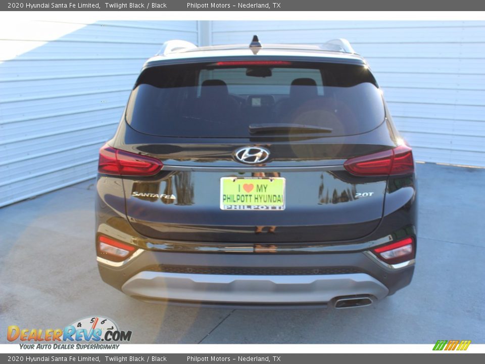2020 Hyundai Santa Fe Limited Twilight Black / Black Photo #8