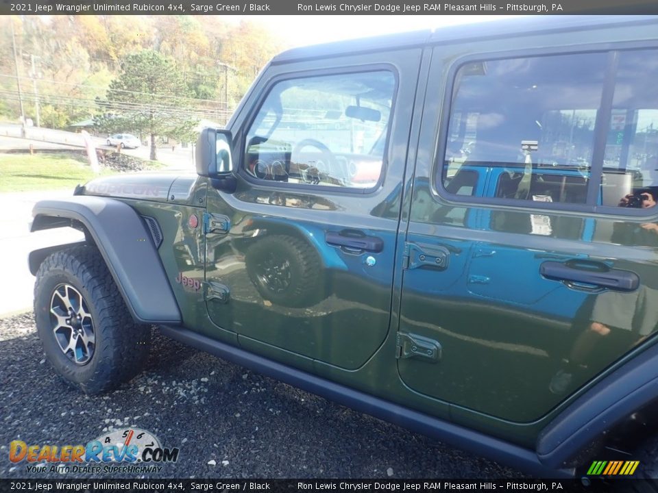 2021 Jeep Wrangler Unlimited Rubicon 4x4 Sarge Green / Black Photo #6