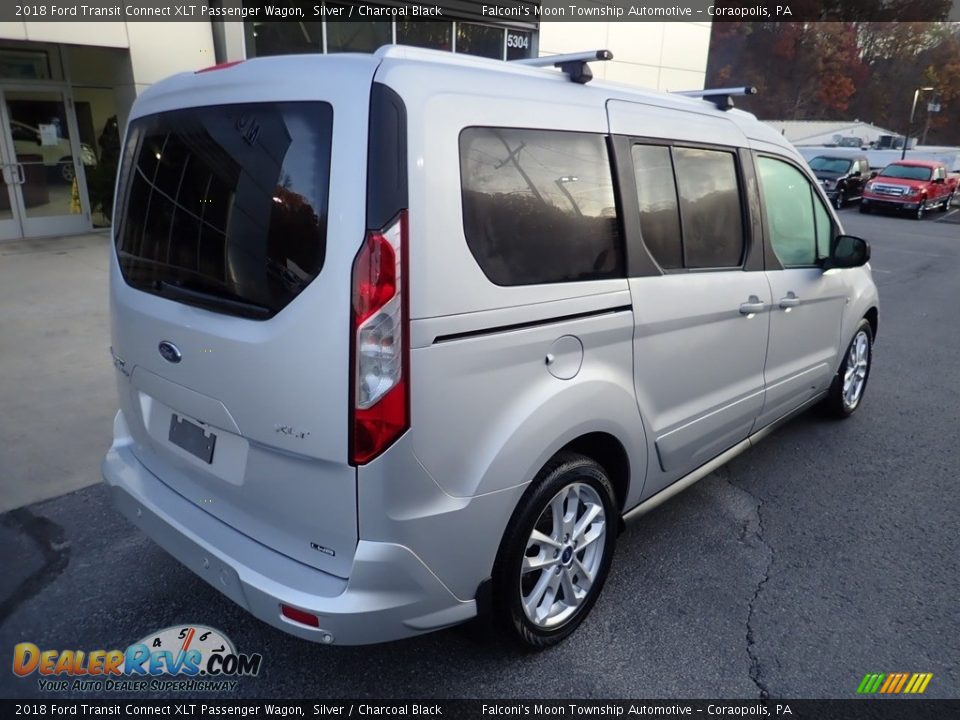 2018 Ford Transit Connect XLT Passenger Wagon Silver / Charcoal Black Photo #2