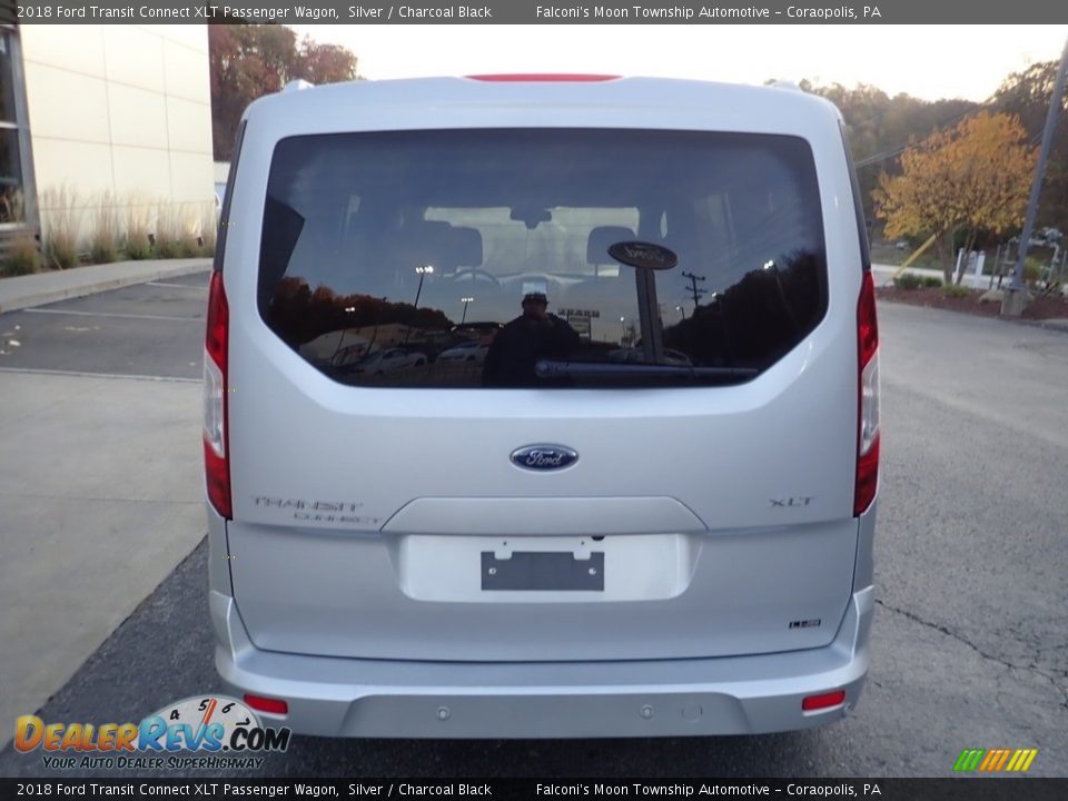 2018 Ford Transit Connect XLT Passenger Wagon Silver / Charcoal Black Photo #3