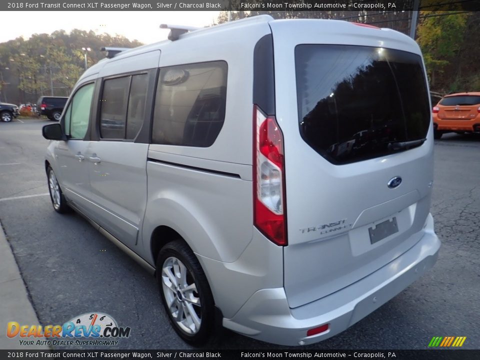 2018 Ford Transit Connect XLT Passenger Wagon Silver / Charcoal Black Photo #5