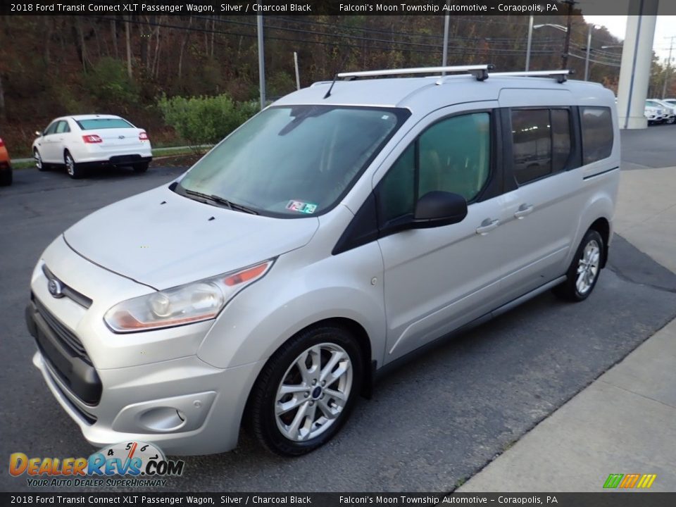 2018 Ford Transit Connect XLT Passenger Wagon Silver / Charcoal Black Photo #7