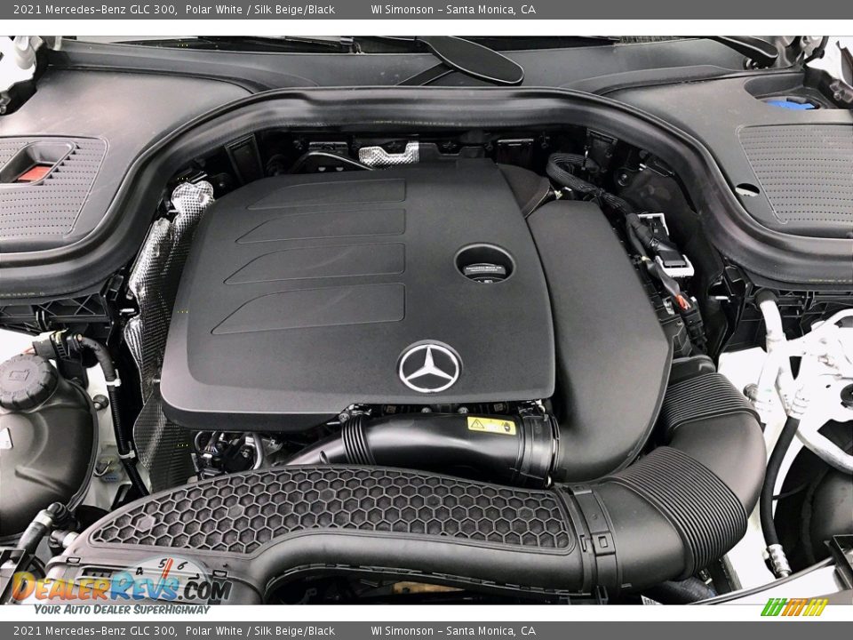 2021 Mercedes-Benz GLC 300 Polar White / Silk Beige/Black Photo #8