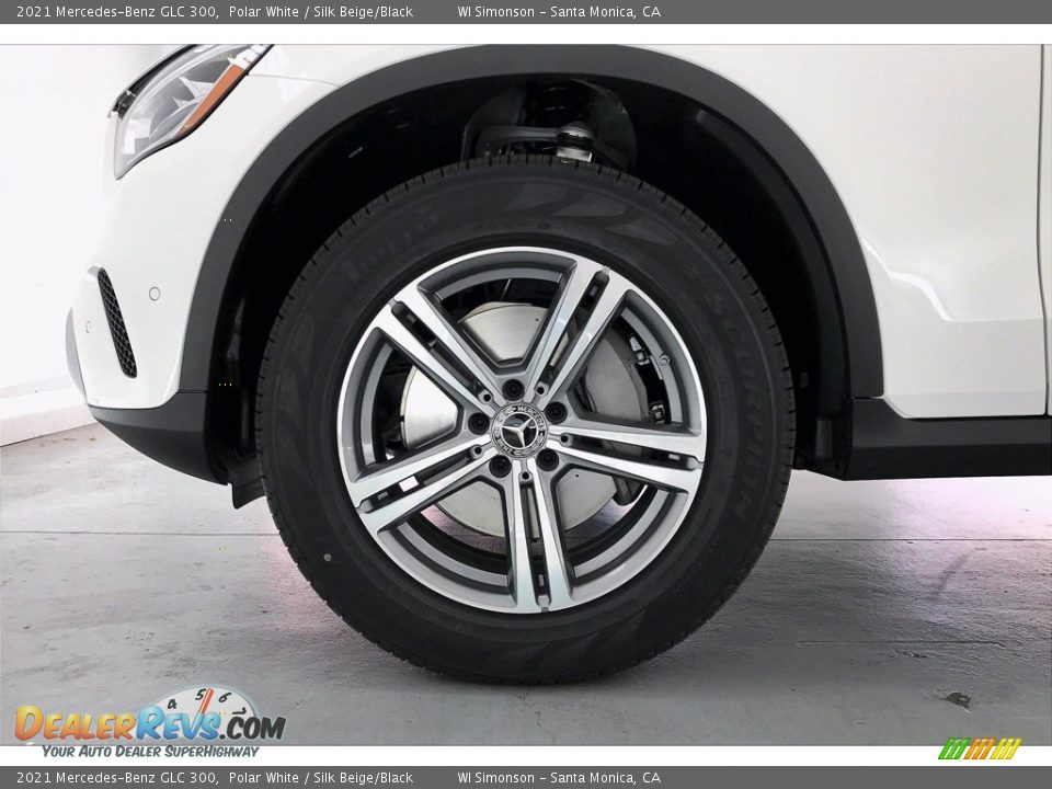 2021 Mercedes-Benz GLC 300 Polar White / Silk Beige/Black Photo #9