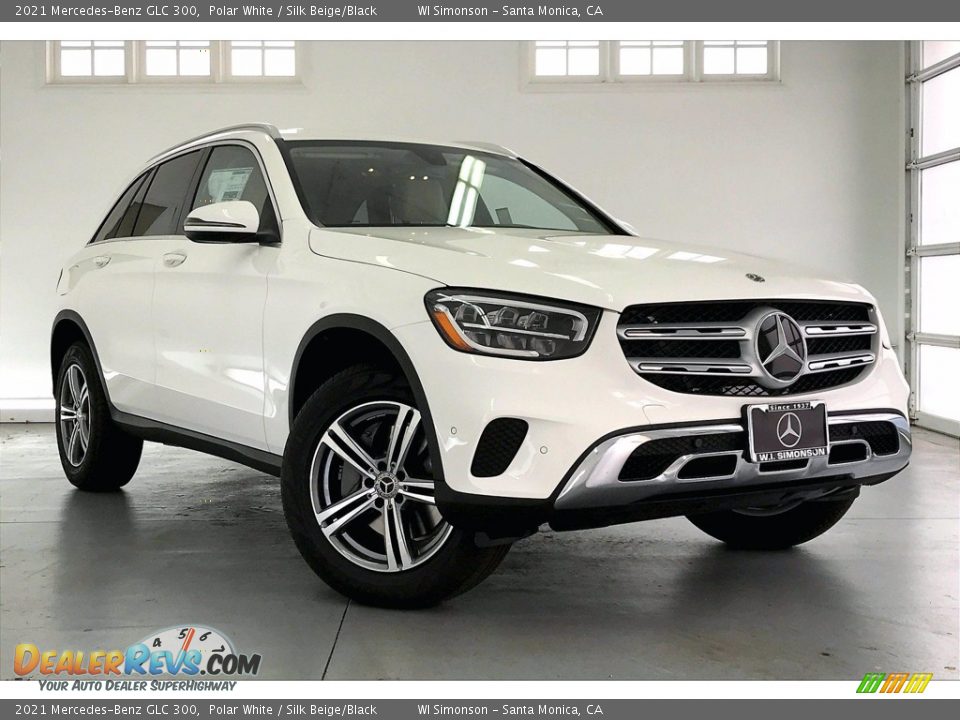 2021 Mercedes-Benz GLC 300 Polar White / Silk Beige/Black Photo #12