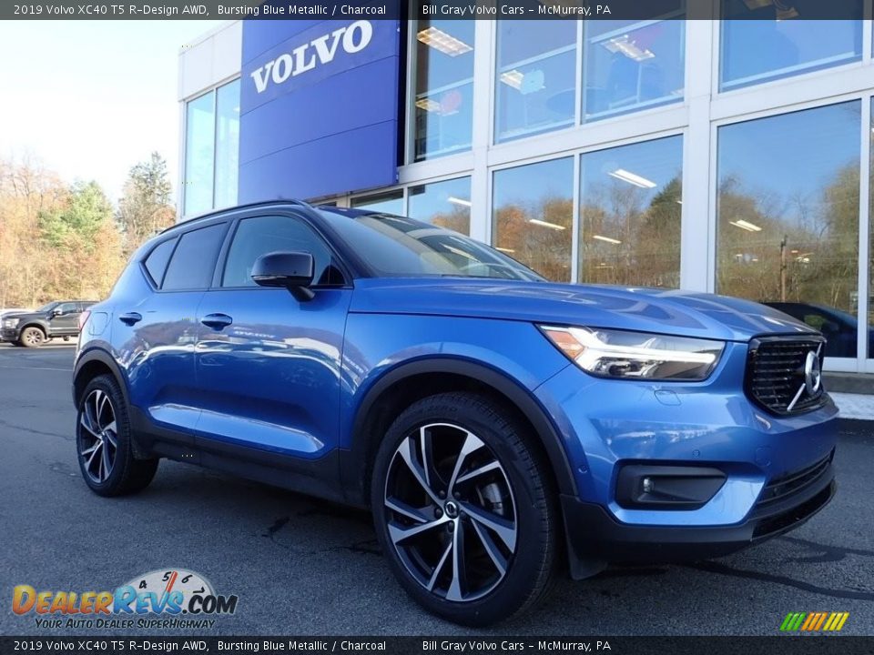 2019 Volvo XC40 T5 R-Design AWD Bursting Blue Metallic / Charcoal Photo #1