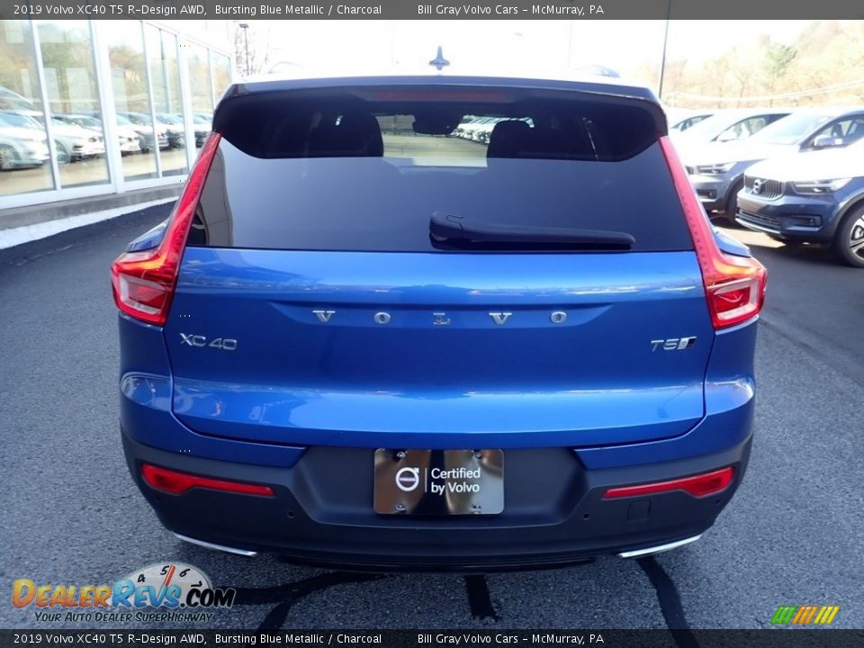 2019 Volvo XC40 T5 R-Design AWD Bursting Blue Metallic / Charcoal Photo #4