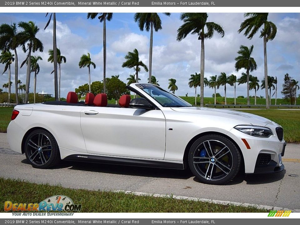 Mineral White Metallic 2019 BMW 2 Series M240i Convertible Photo #2