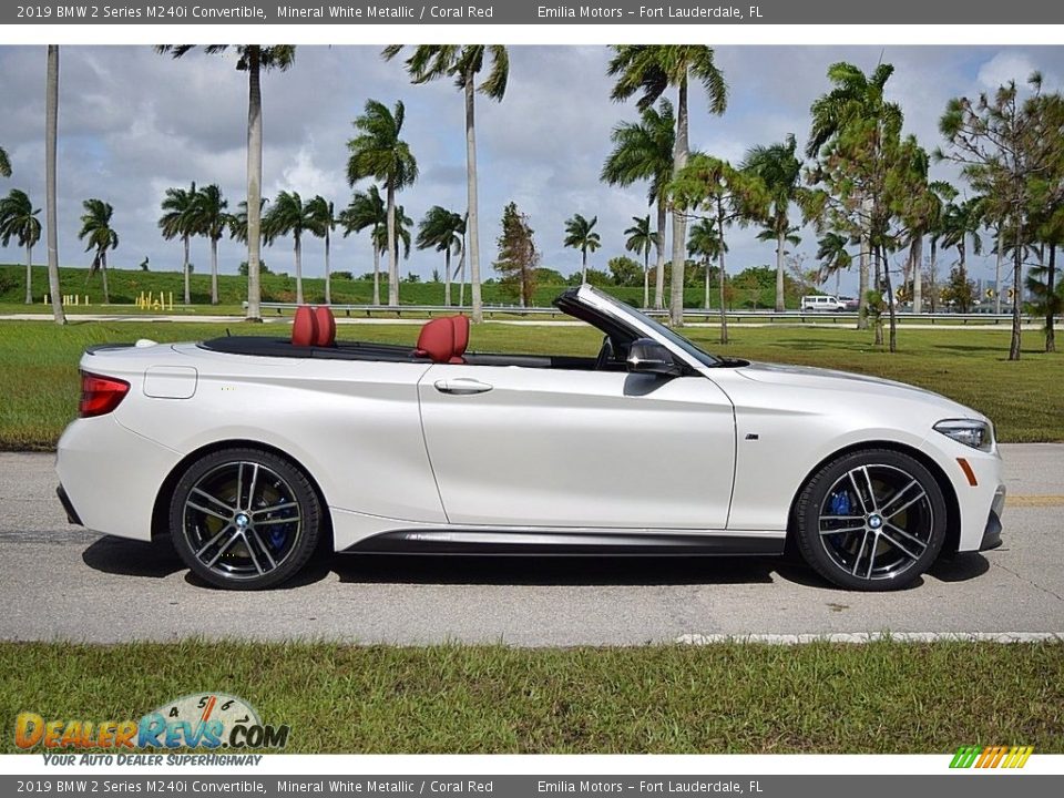 Mineral White Metallic 2019 BMW 2 Series M240i Convertible Photo #3