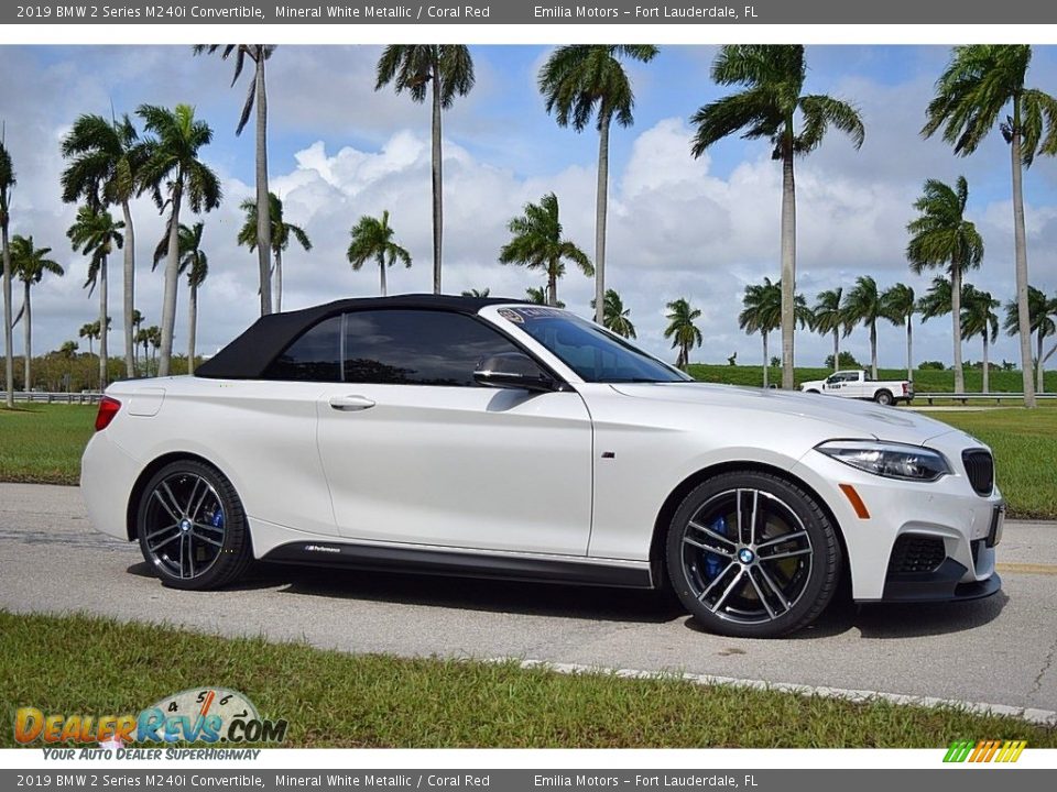 Mineral White Metallic 2019 BMW 2 Series M240i Convertible Photo #12