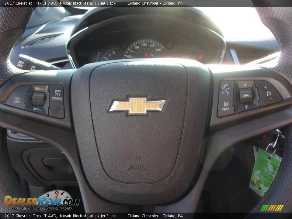 2017 Chevrolet Trax LT AWD Mosaic Black Metallic / Jet Black Photo #17