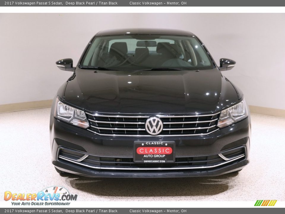 2017 Volkswagen Passat S Sedan Deep Black Pearl / Titan Black Photo #2