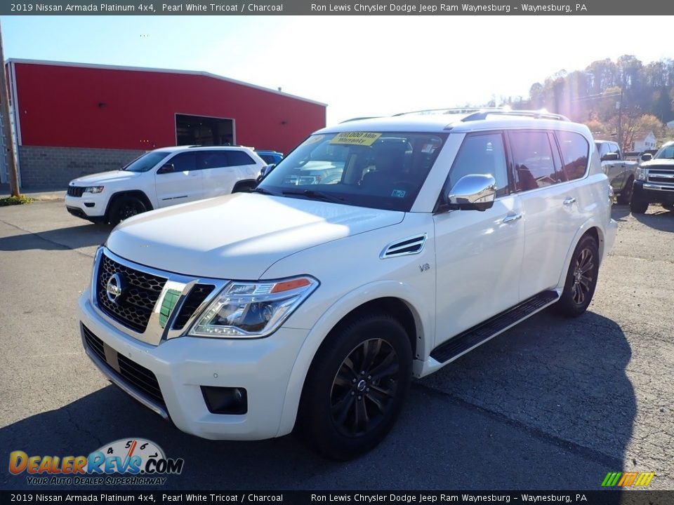 Pearl White Tricoat 2019 Nissan Armada Platinum 4x4 Photo #1