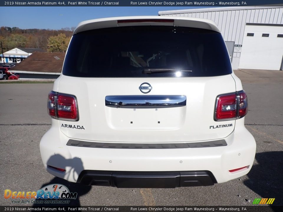 2019 Nissan Armada Platinum 4x4 Pearl White Tricoat / Charcoal Photo #5