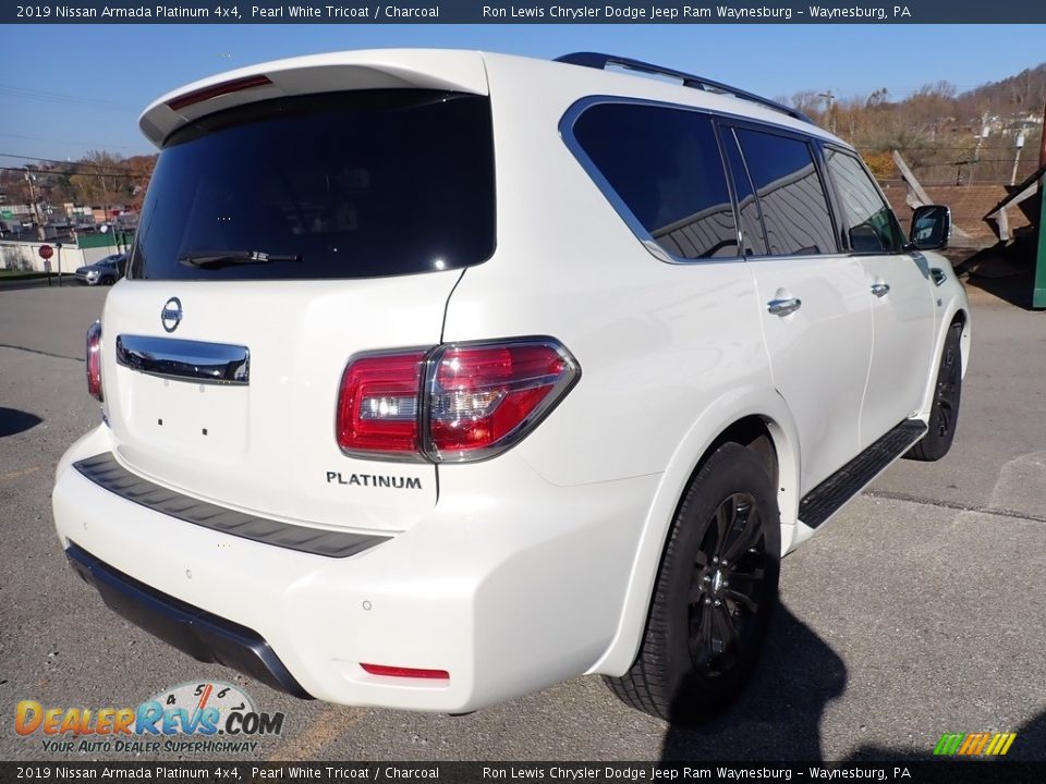 2019 Nissan Armada Platinum 4x4 Pearl White Tricoat / Charcoal Photo #6